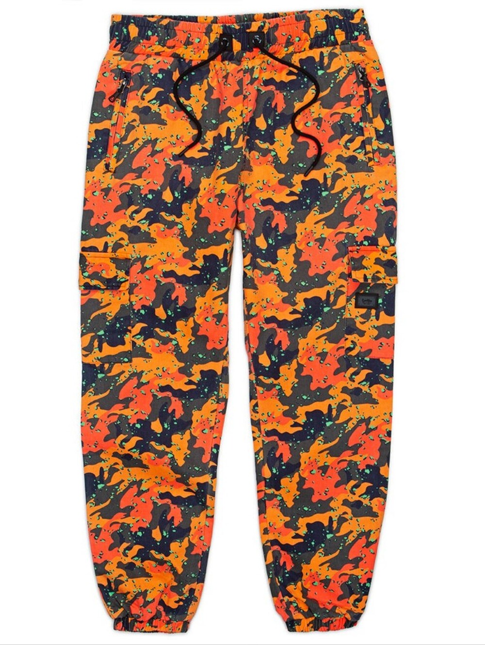 Cookies Mendocino Orange Camo Drawstring Cargo Pants - M